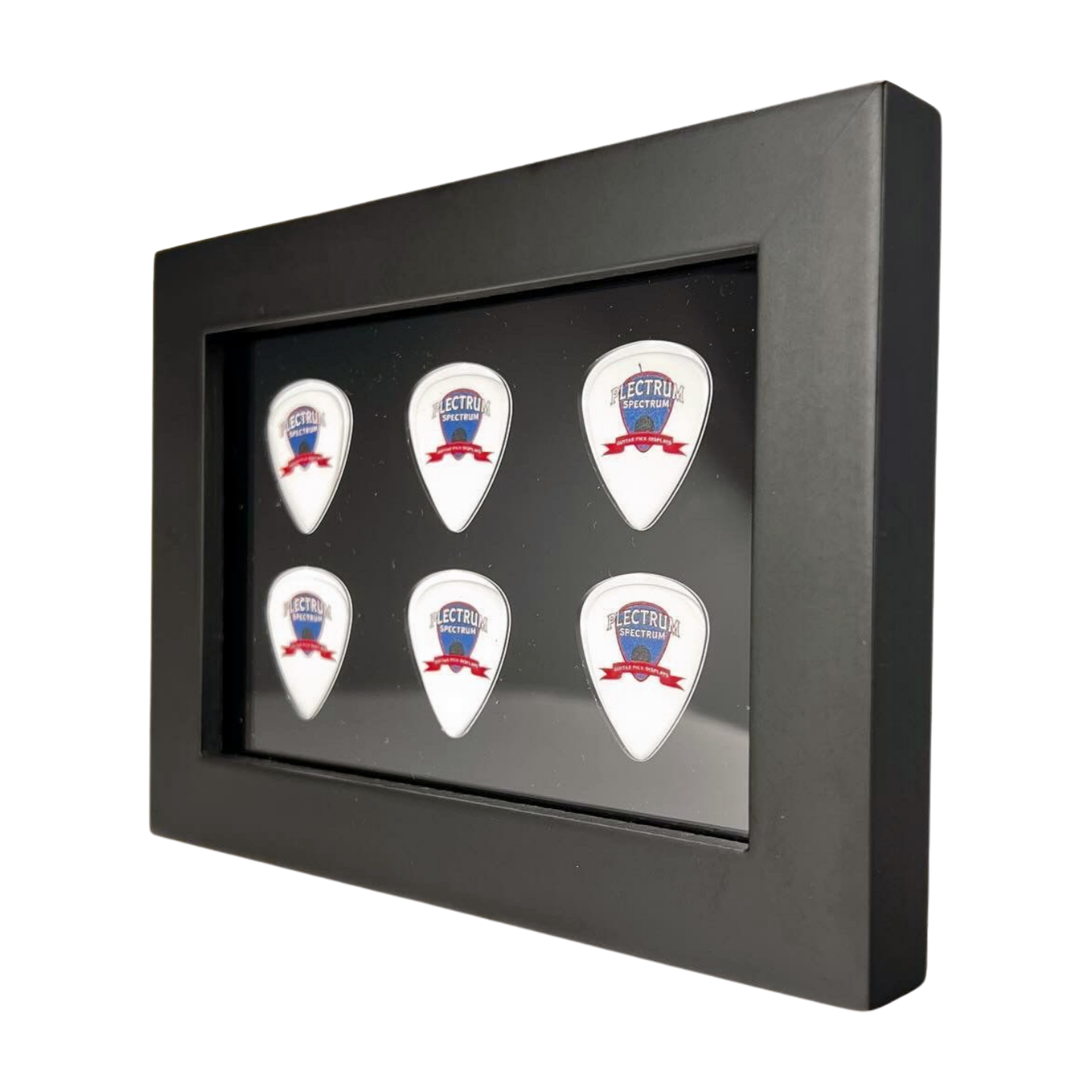 4" x 6" BLACK Horizontal - Holds 6 Guitar Picks