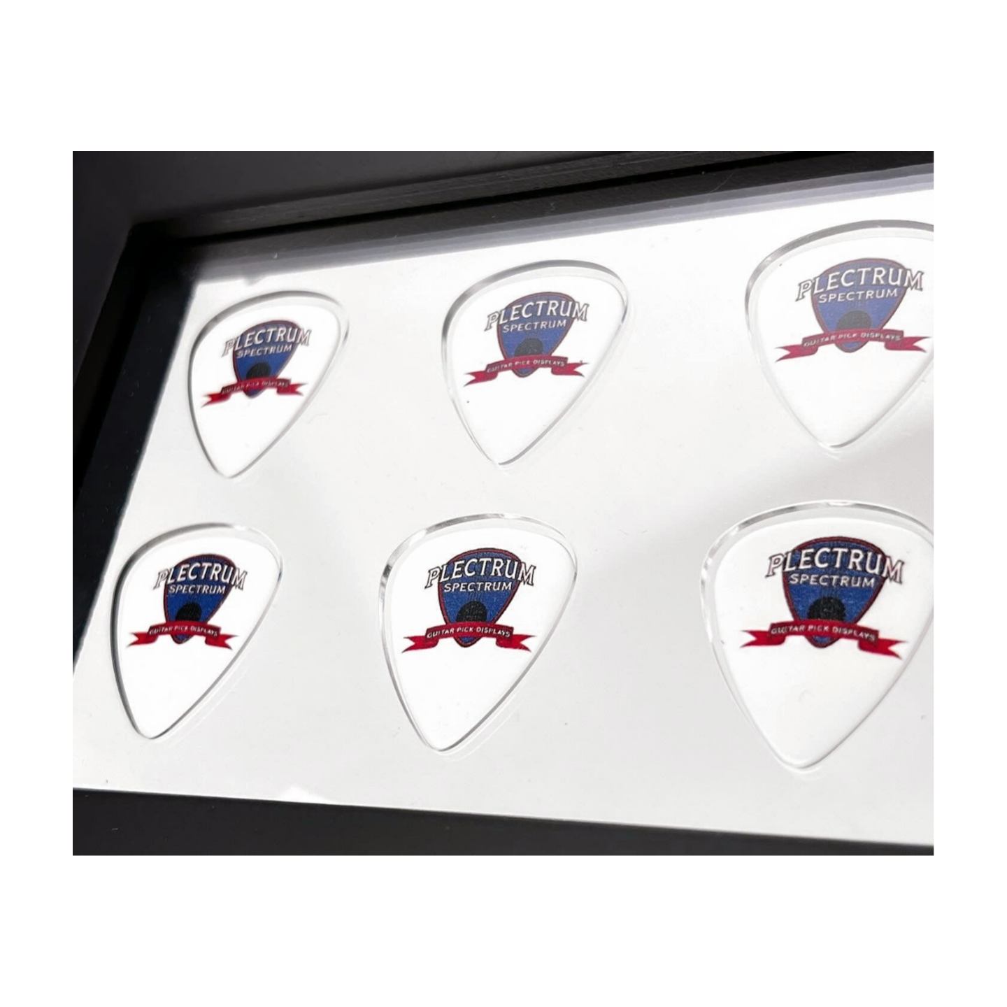 4" x 6" CLEAR Horizontal - Holds 6 Guitar Picks