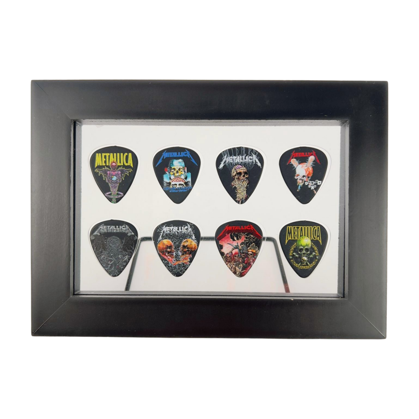 4" x 6" CLEAR Guitar Pick Display - Horizontal - Holds 8 Picks