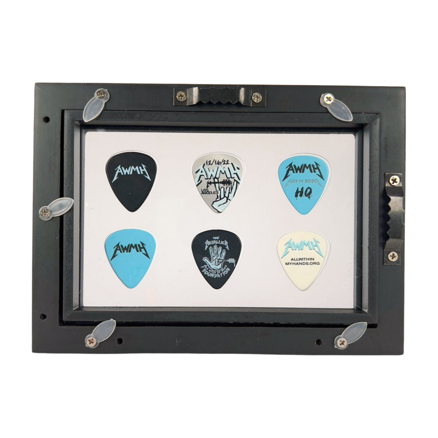 4" x 6" CLEAR Horizontal - Holds 6 Guitar Picks