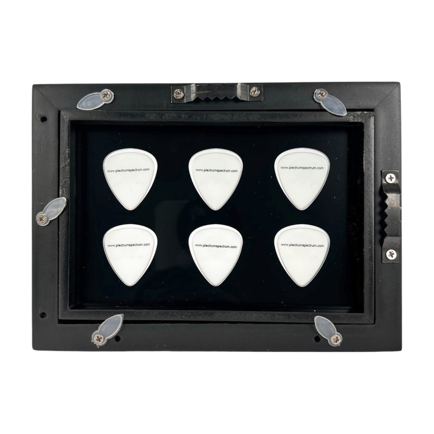 4" x 6" BLACK Horizontal - Holds 6 Guitar Picks