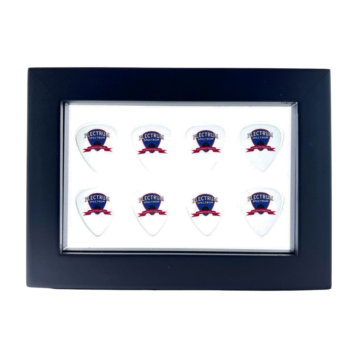 4" x 6" CLEAR Guitar Pick Display - Horizontal - Holds 8 Picks