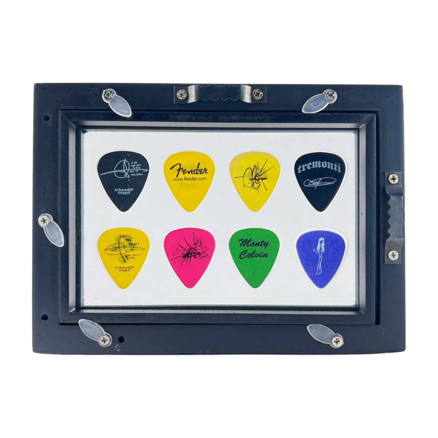 4" x 6" CLEAR Guitar Pick Display - Horizontal - Holds 8 Picks