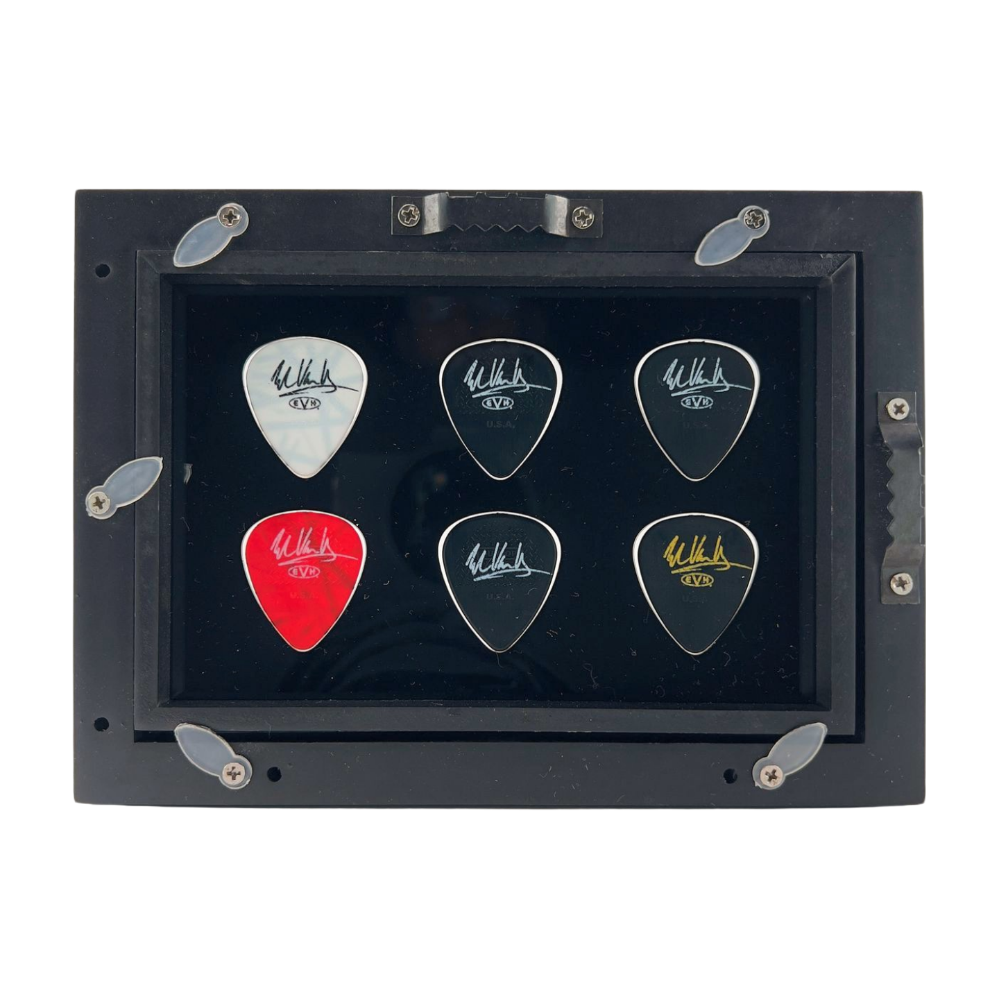 4" x 6" BLACK Horizontal - Holds 6 Guitar Picks