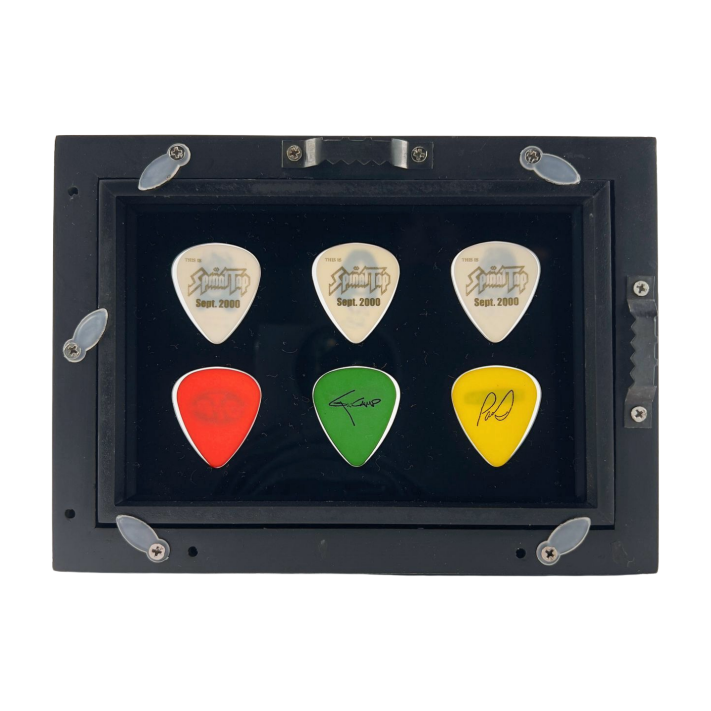 4" x 6" BLACK Horizontal - Holds 6 Guitar Picks