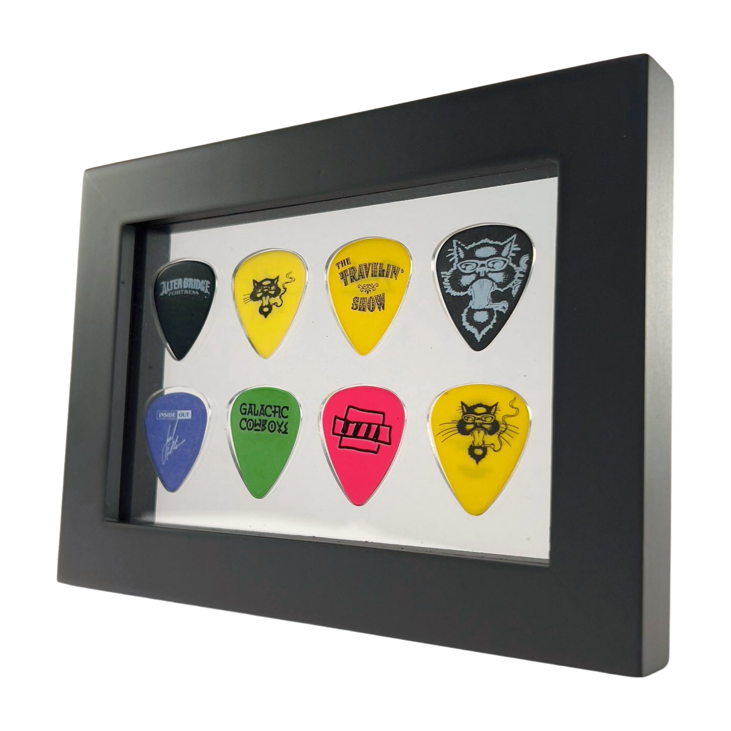4" x 6" CLEAR Guitar Pick Display - Horizontal - Holds 8 Picks