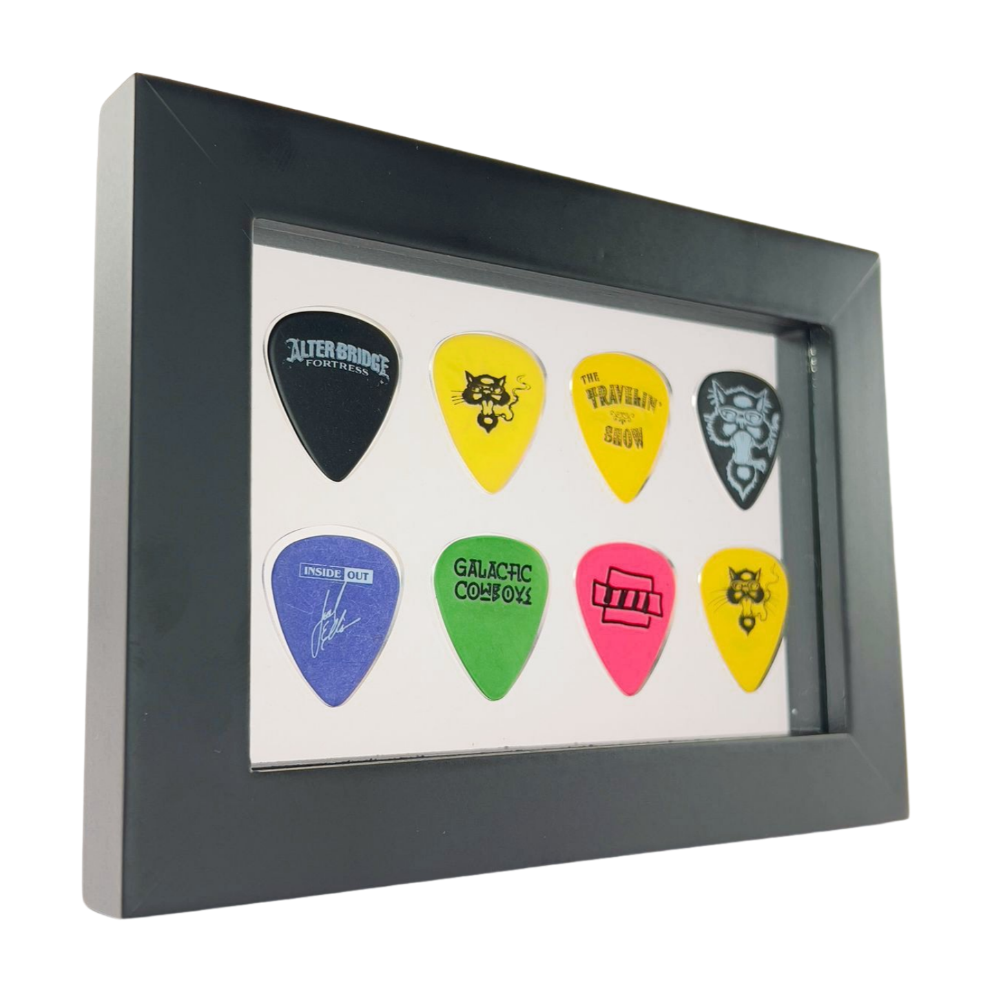 4" x 6" CLEAR Guitar Pick Display - Horizontal - Holds 8 Picks