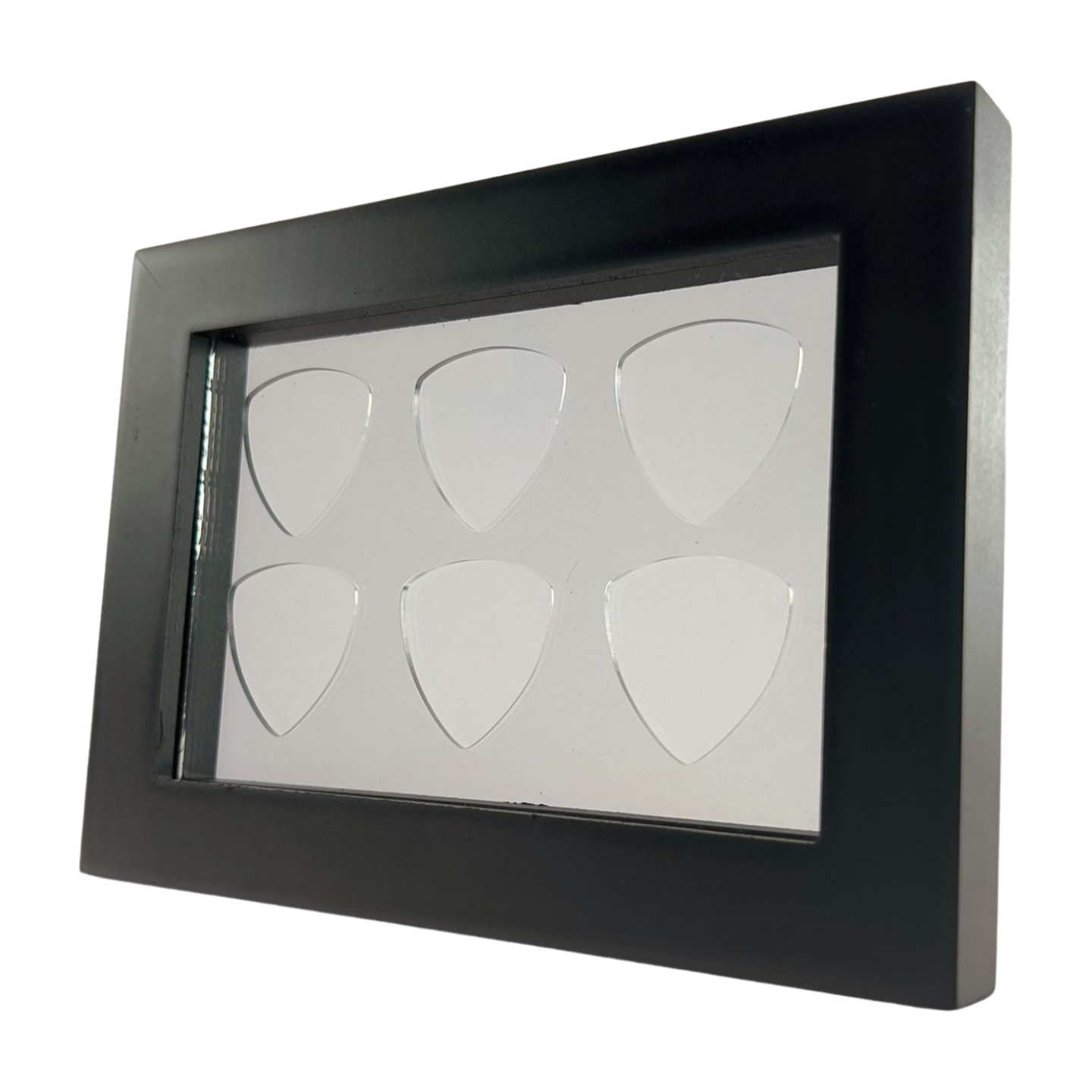 4" x 6" CLEAR Horizontal - Holds 6 BASS Guitar Picks