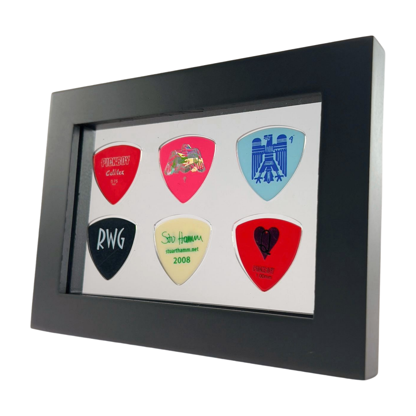 4" x 6" CLEAR Horizontal - Holds 6 BASS Guitar Picks