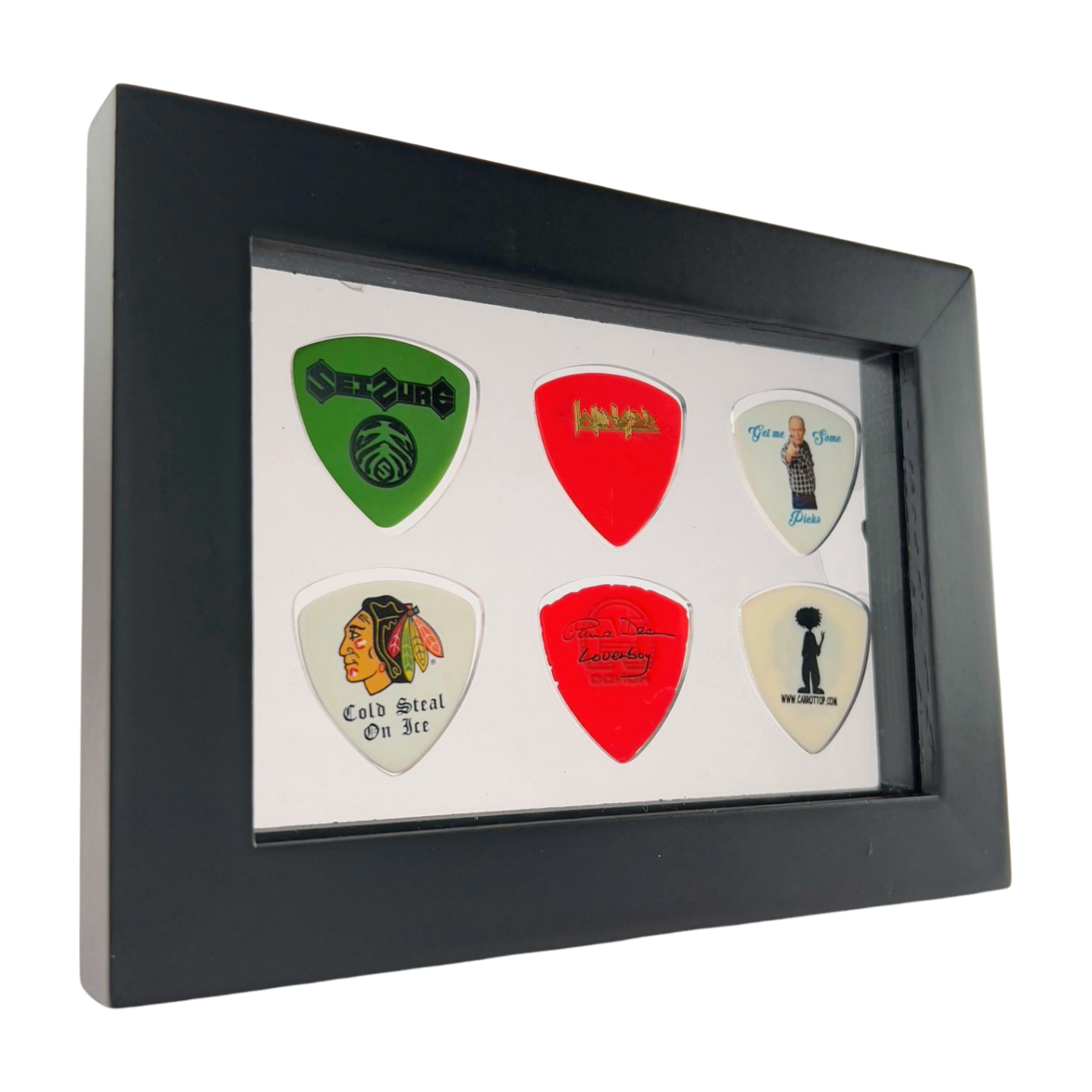 4" x 6" CLEAR Horizontal - Holds 6 BASS Guitar Picks