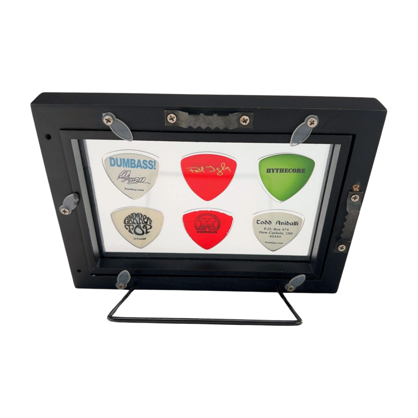 4" x 6" CLEAR Horizontal - Holds 6 BASS Guitar Picks