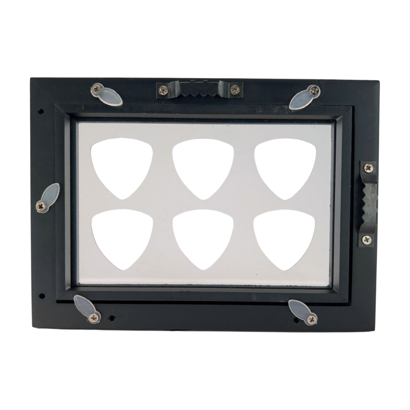 4" x 6" CLEAR Horizontal - Holds 6 BASS Guitar Picks