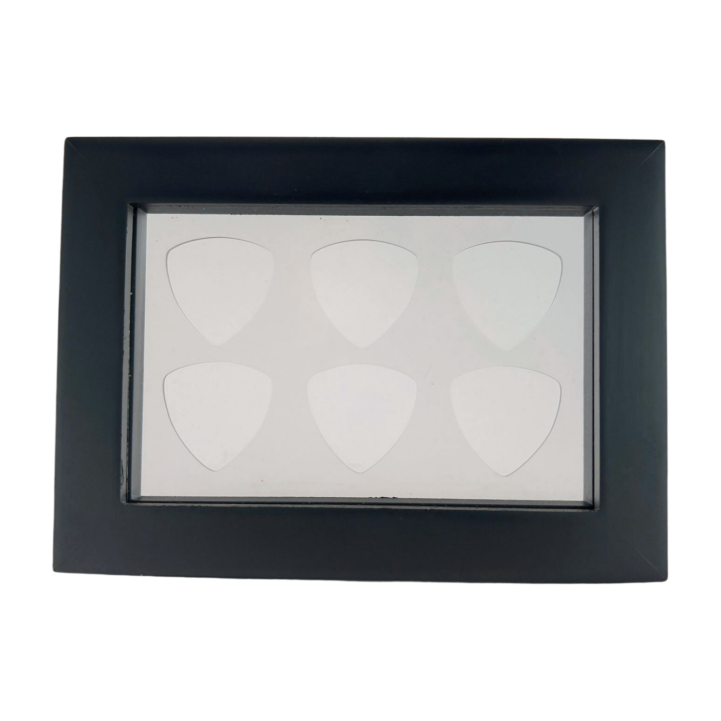 4" x 6" CLEAR Horizontal - Holds 6 BASS Guitar Picks