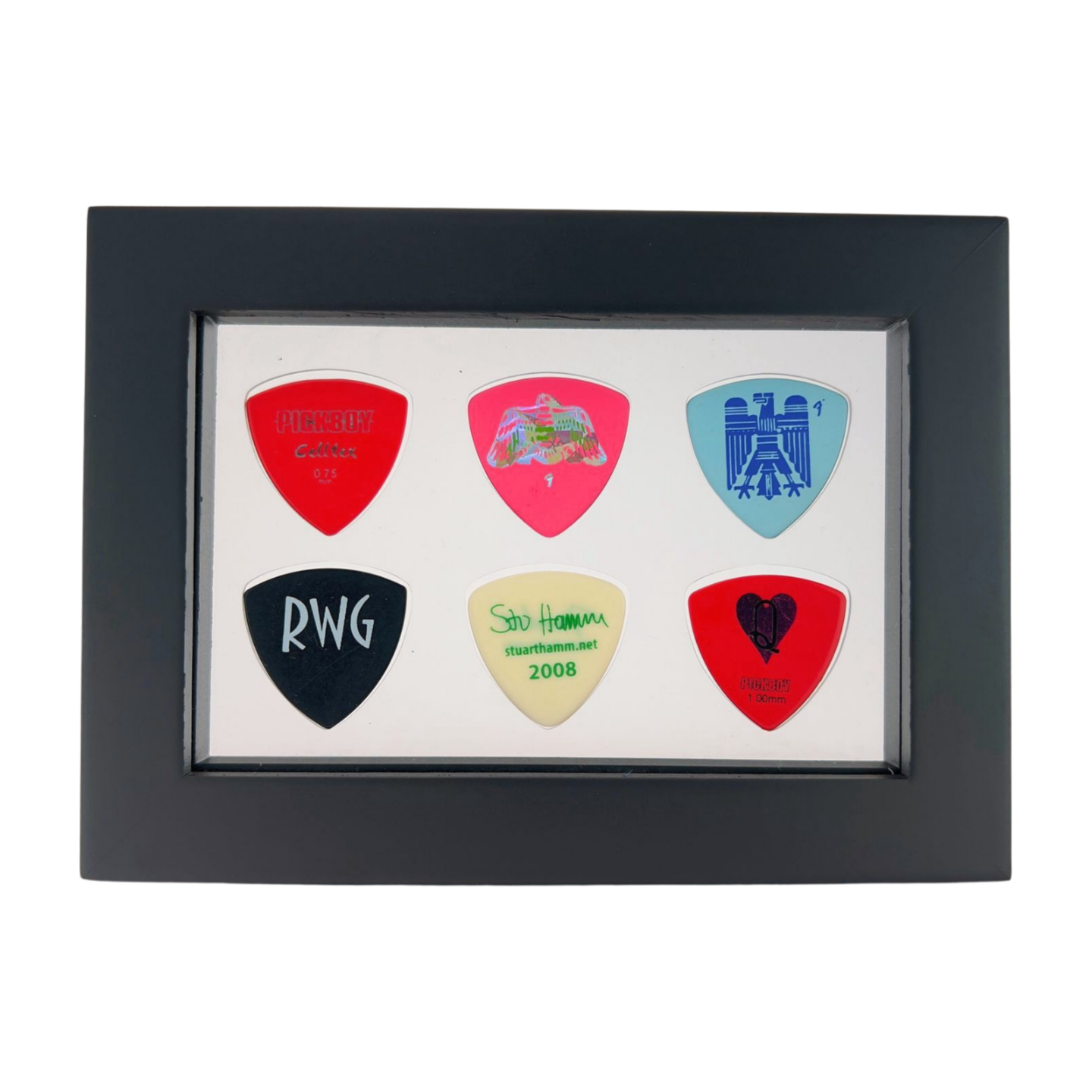 4" x 6" CLEAR Horizontal - Holds 6 BASS Guitar Picks