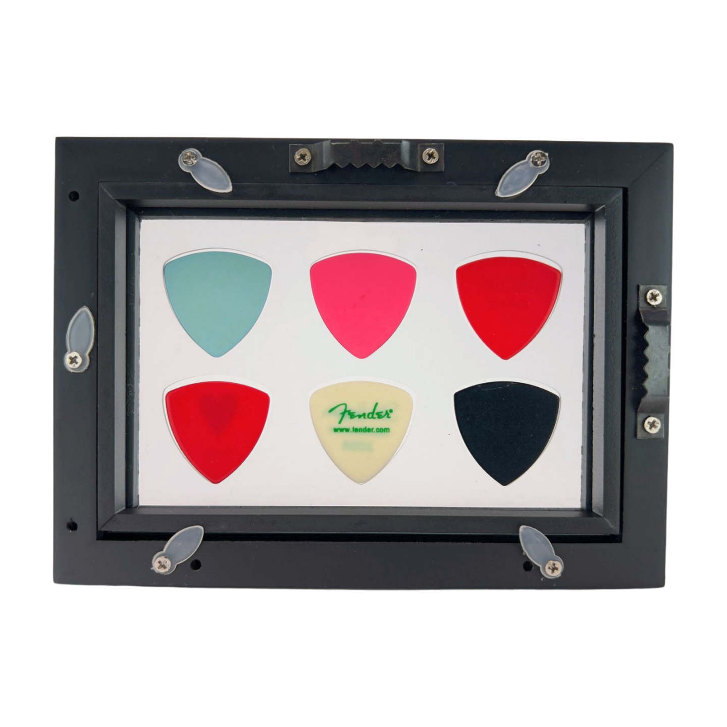 4" x 6" CLEAR Horizontal - Holds 6 BASS Guitar Picks