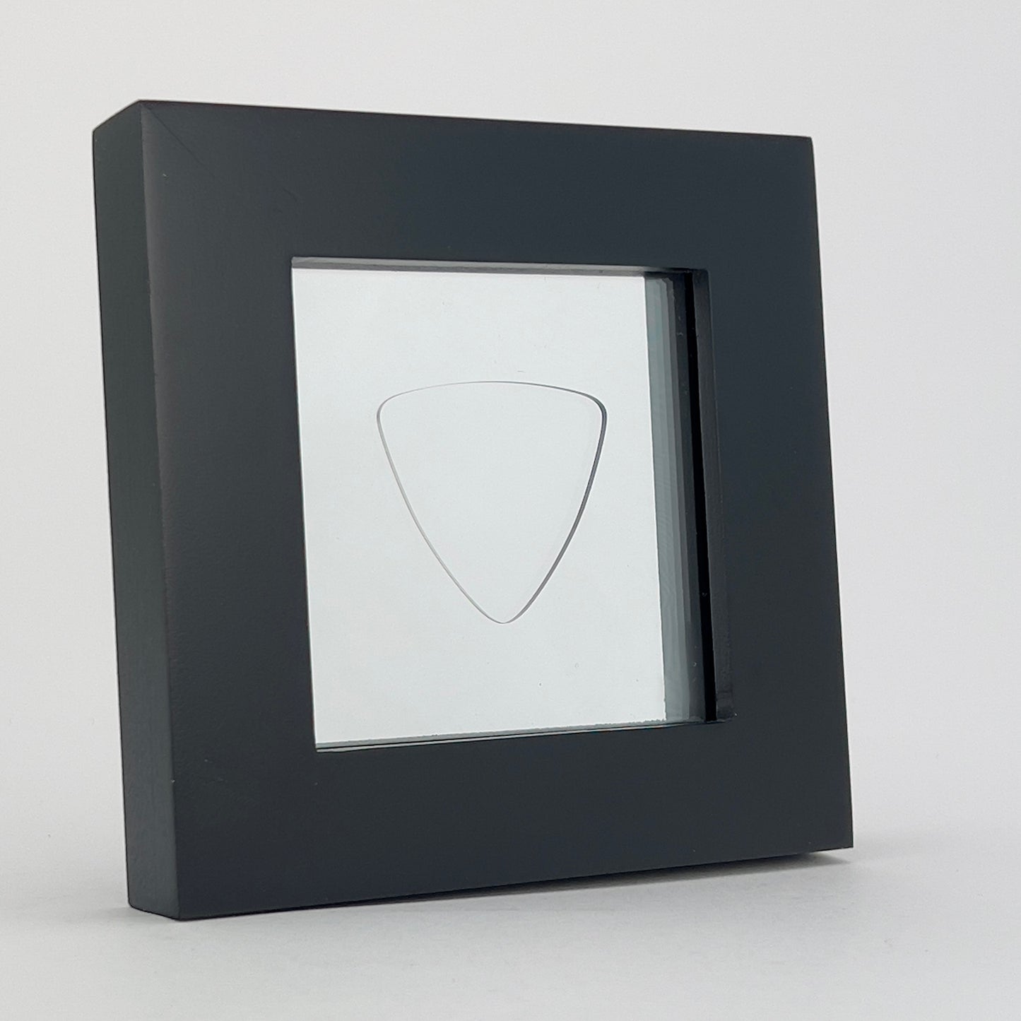 3" x 3" #346 TRIANGLE BASS Guitar Pick Display Frame - CLEAR