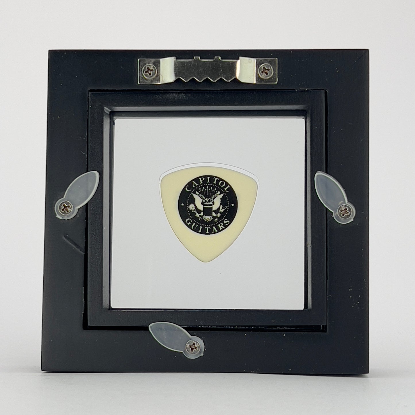 3" x 3" #346 ROUNDED BASS Guitar Pick Display Frame - CLEAR