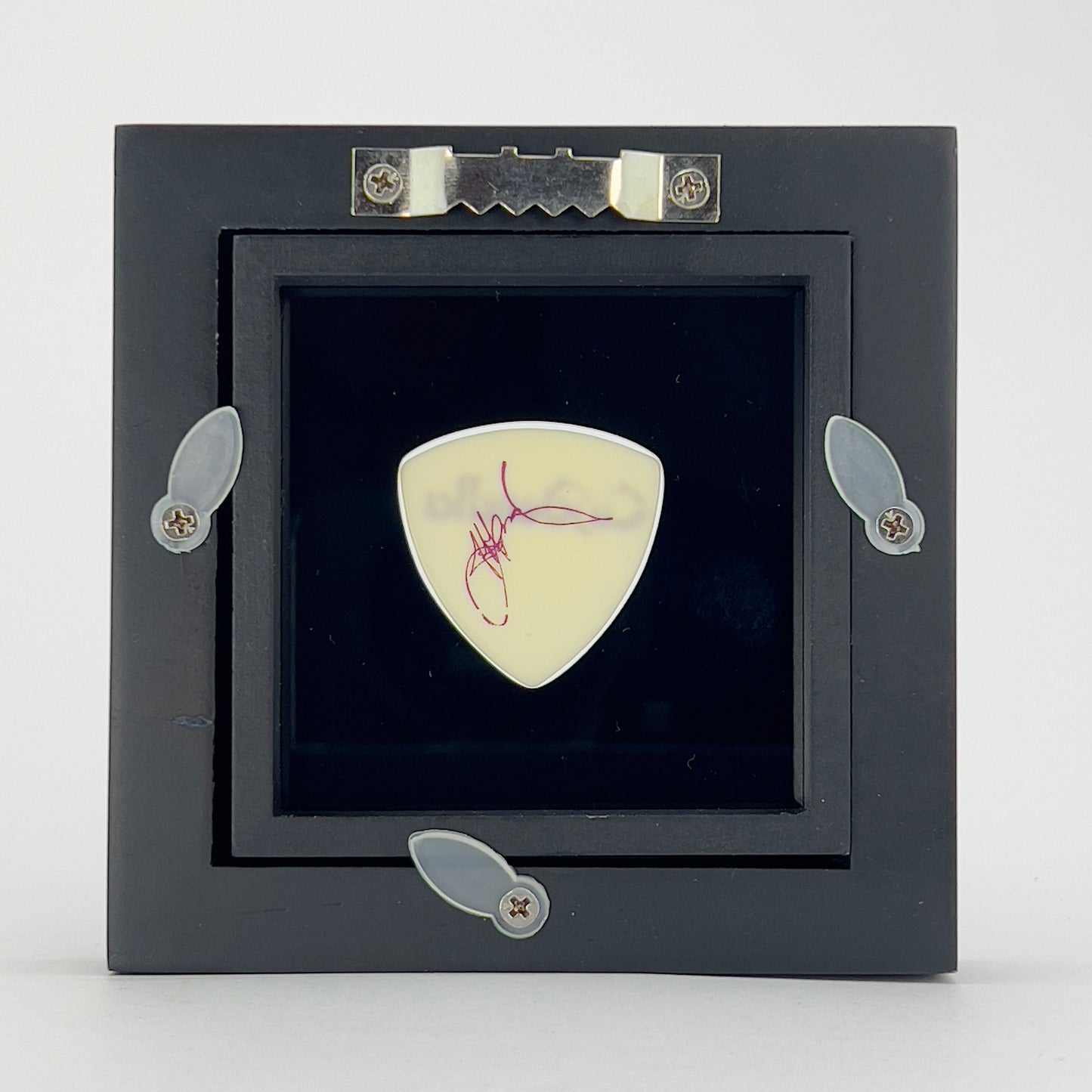 3" x 3" #346 ROUNDED BASS Guitar Pick Display Frame - BLACK