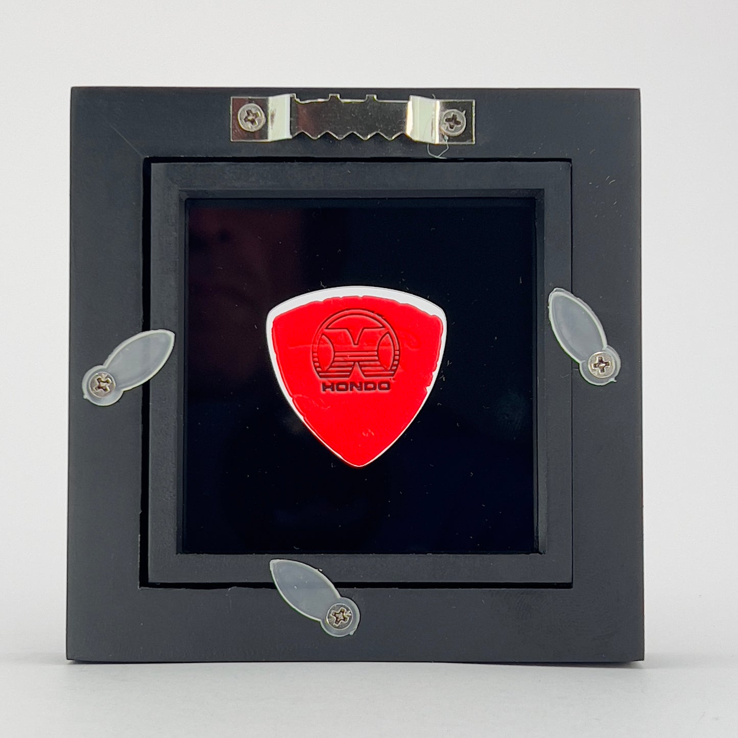 3" x 3" #346 ROUNDED BASS Guitar Pick Display Frame - BLACK