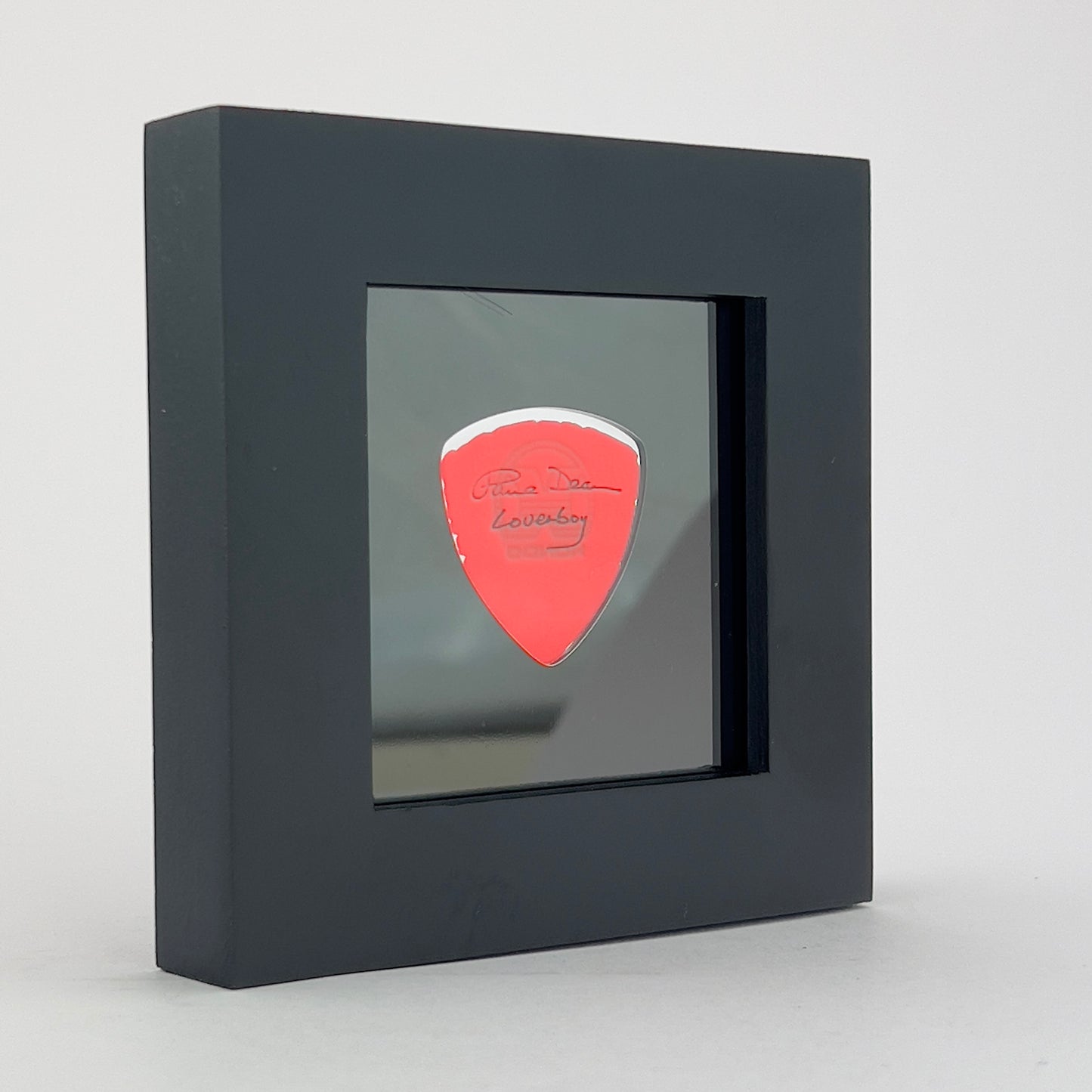 3" x 3" #346 ROUNDED BASS Guitar Pick Display Frame - BLACK