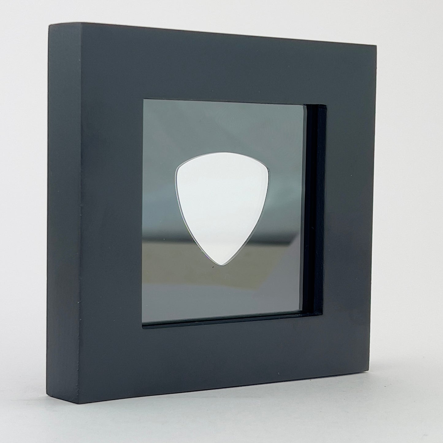 3" x 3" #346 ROUNDED BASS Guitar Pick Display Frame - BLACK