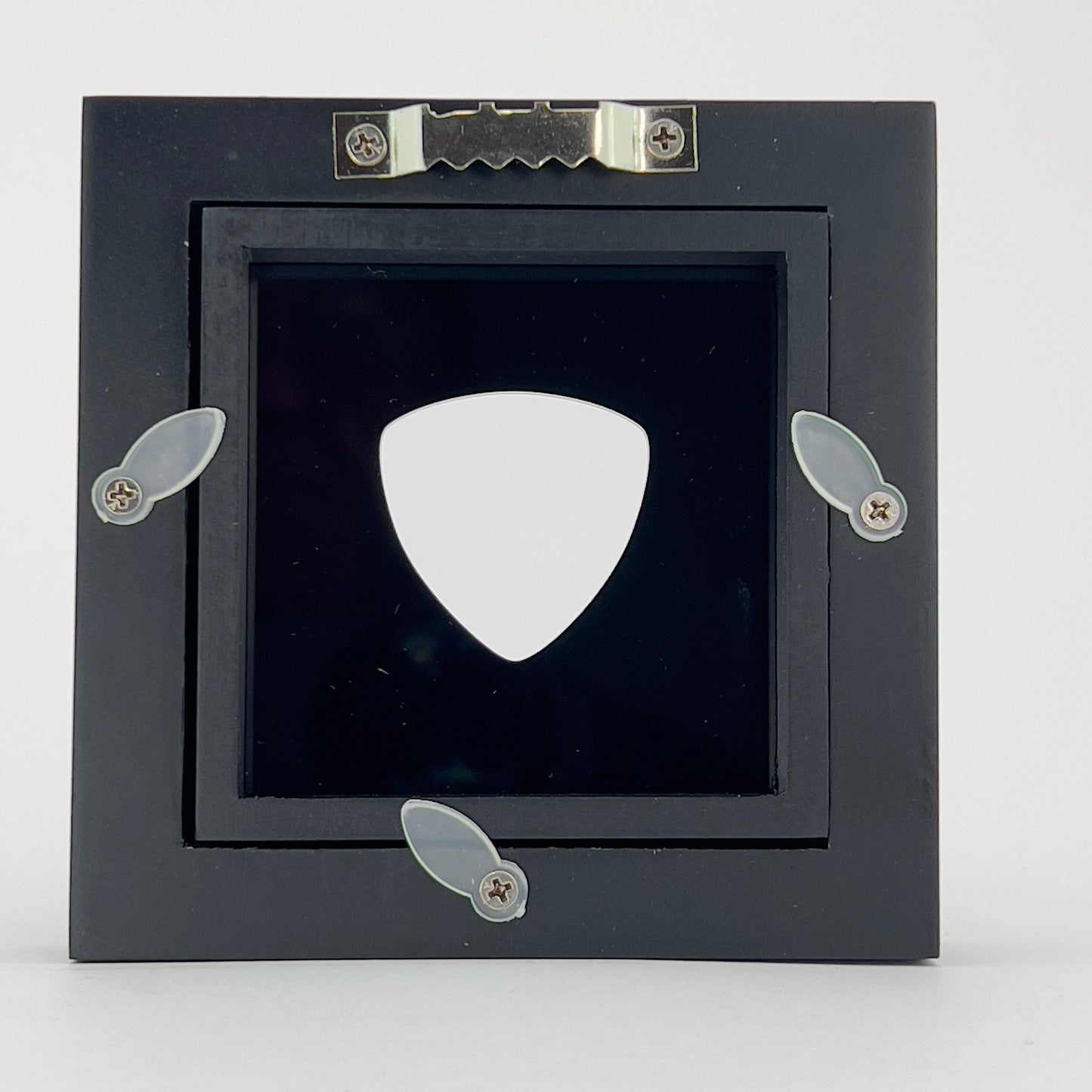 3" x 3" #346 ROUNDED BASS Guitar Pick Display Frame - BLACK