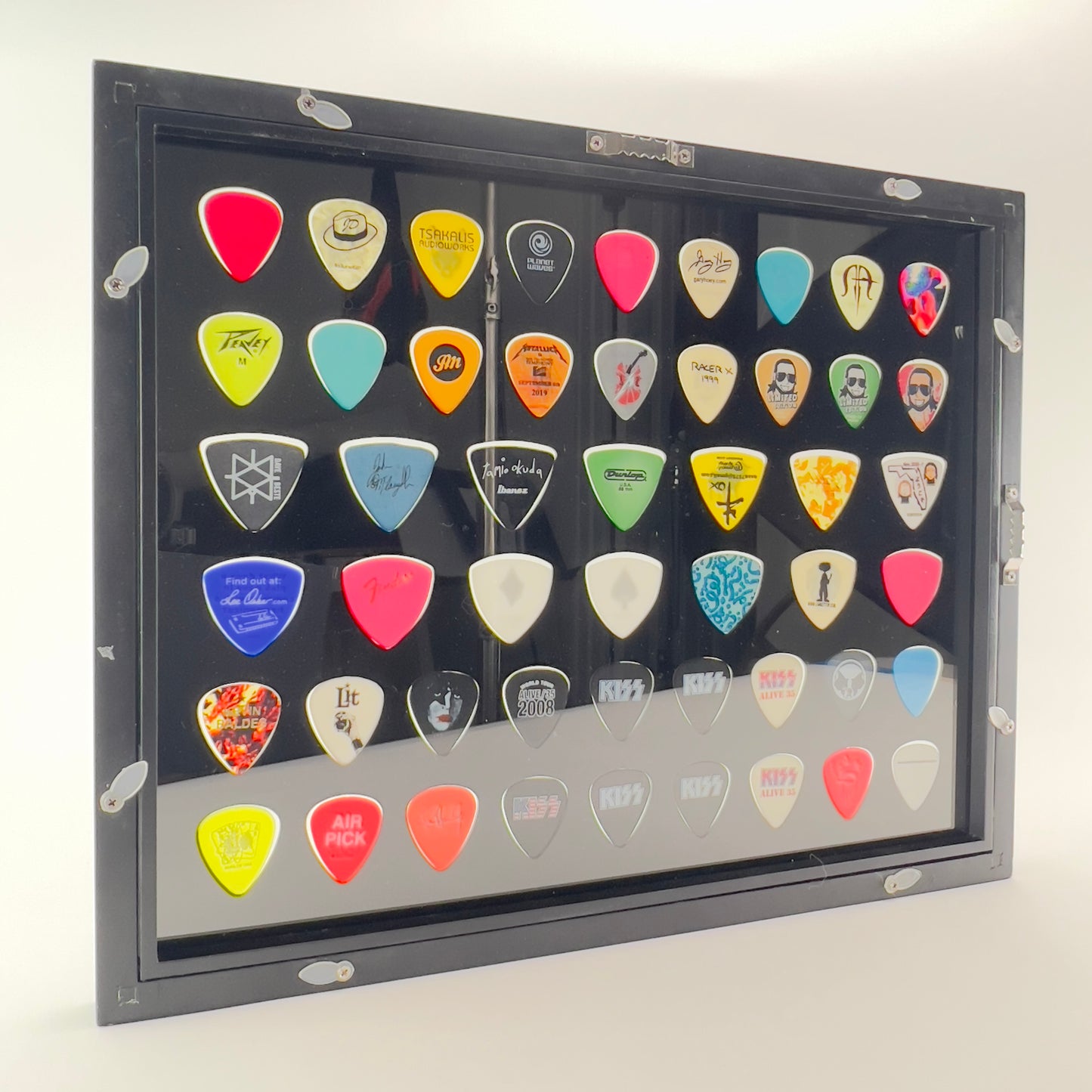 11" x 14" Combination Guitar Pick/Bass Pick Display - BLACK