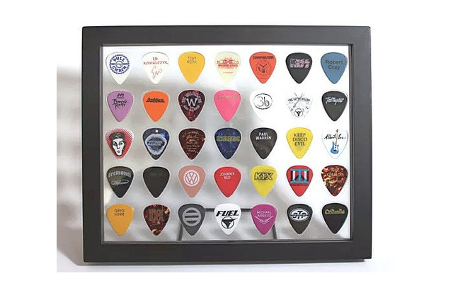 BEST SELLER - 8" x 10" Horizontal Guitar Pick Display Frame - Clear - Holds 35 Picks