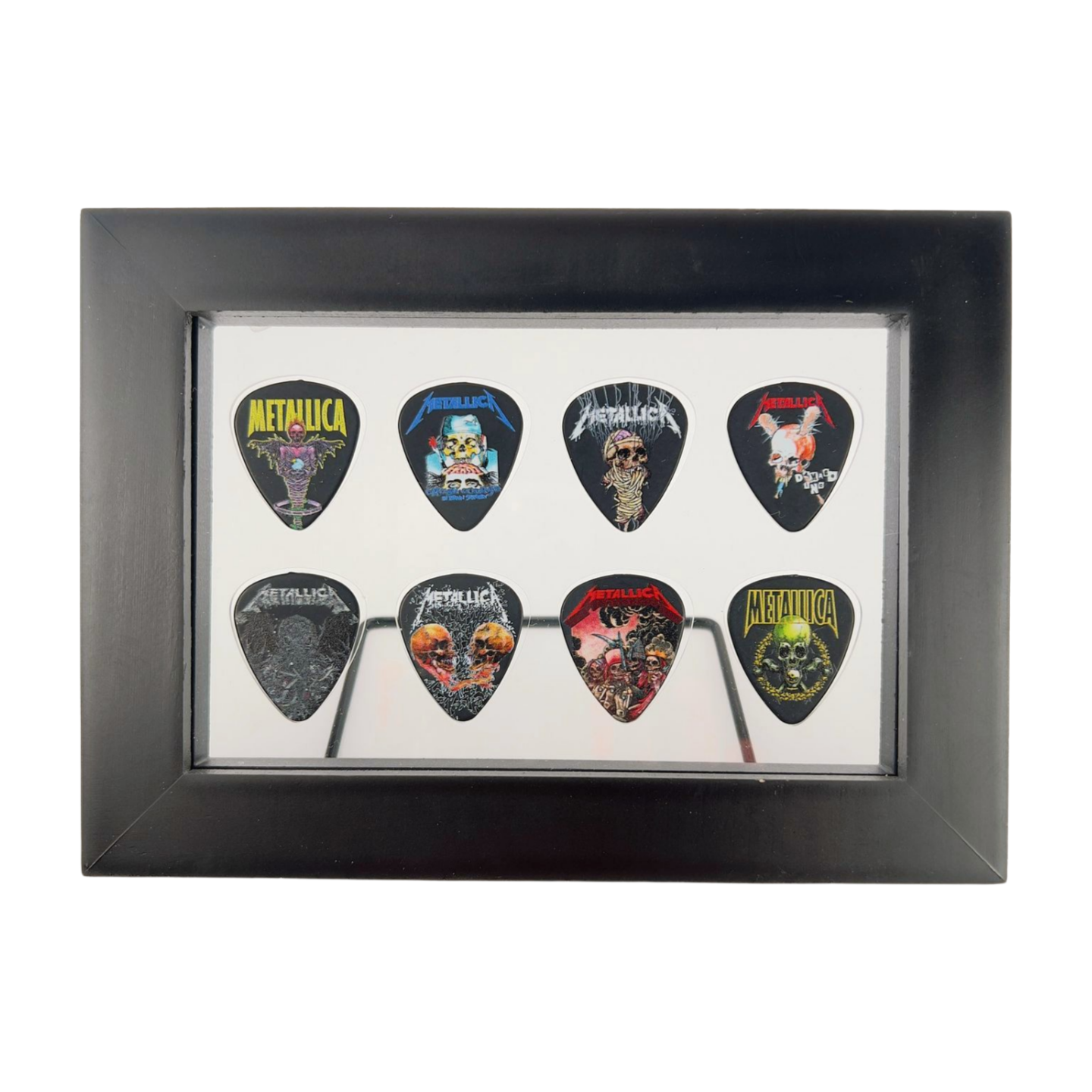 4" x 6" CLEAR Guitar Pick Display - Horizontal - Holds 8  Picks