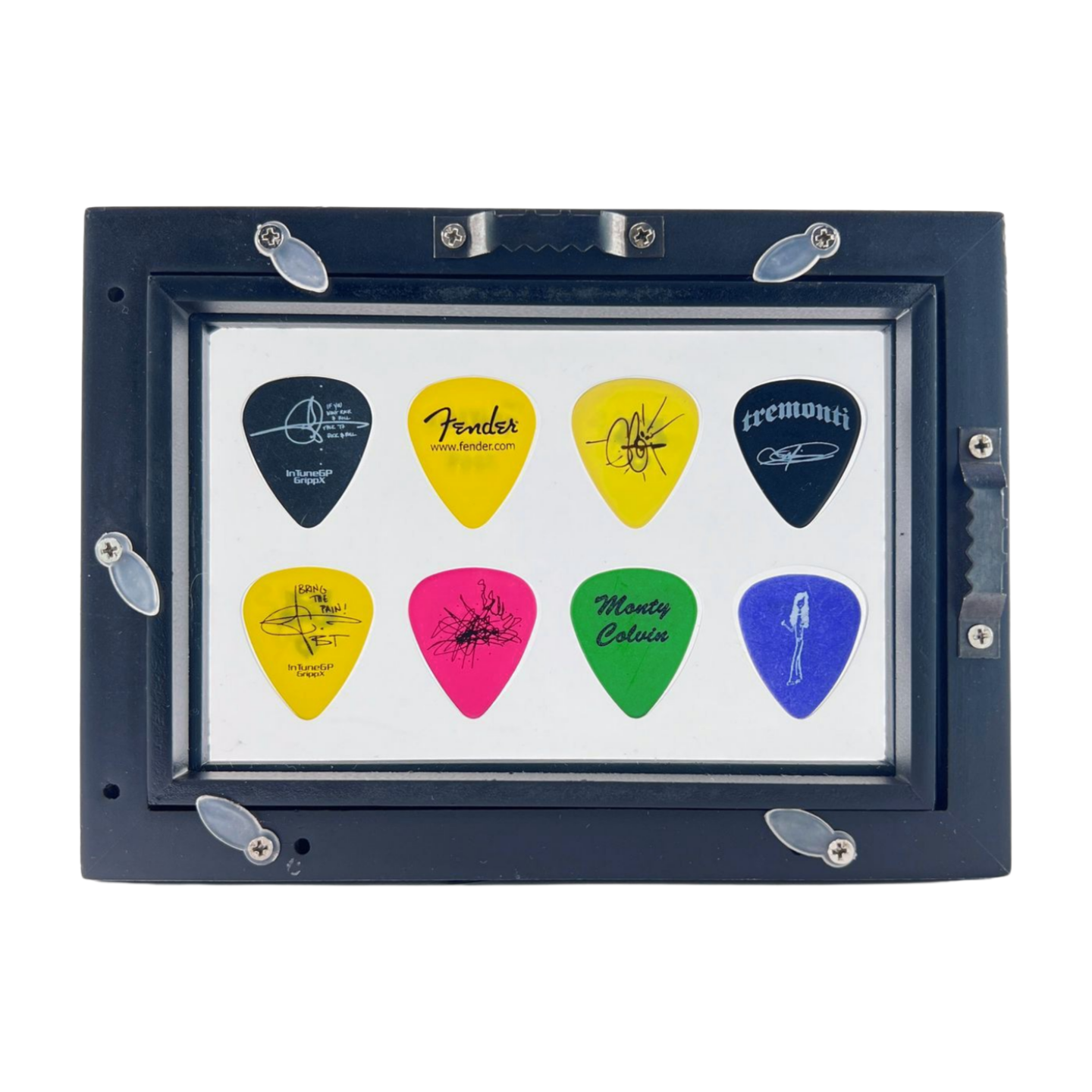 4" x 6" CLEAR Guitar Pick Display - Horizontal - Holds 8  Picks