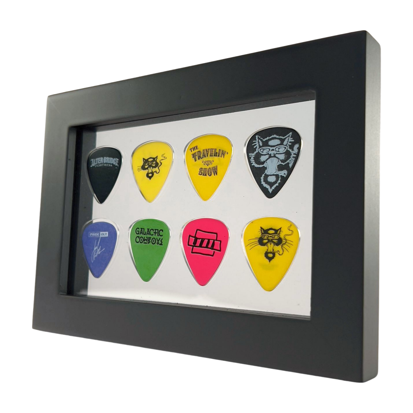 4" x 6" CLEAR Guitar Pick Display - Horizontal - Holds 8  Picks