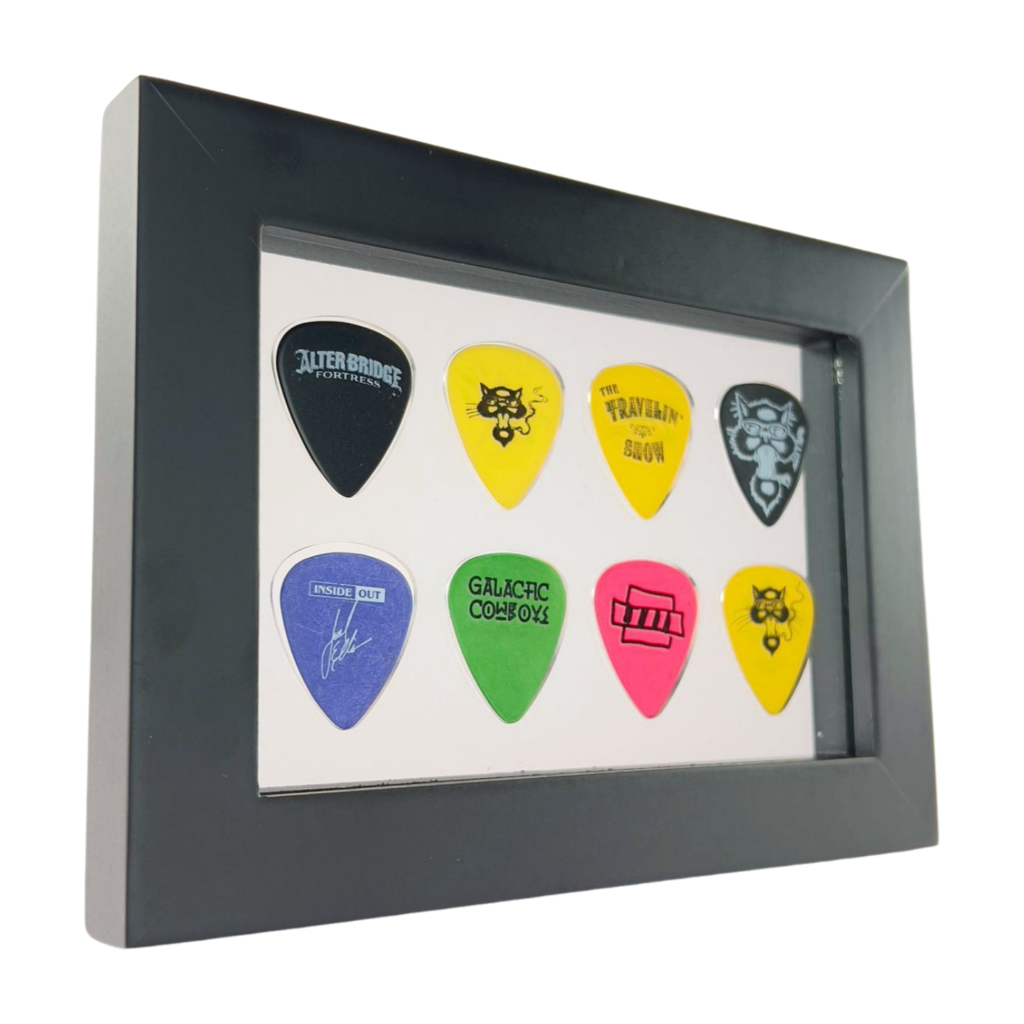 4" x 6" CLEAR Guitar Pick Display - Horizontal - Holds 8  Picks