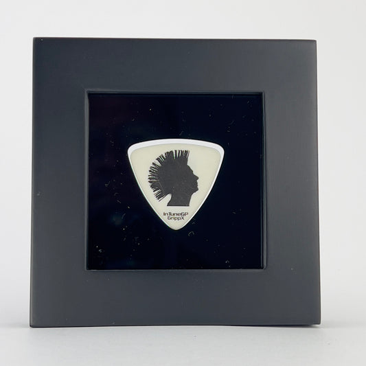 3" x 3"  #346 TRIANGLE BASS Guitar Pick Display Frame - BLACK