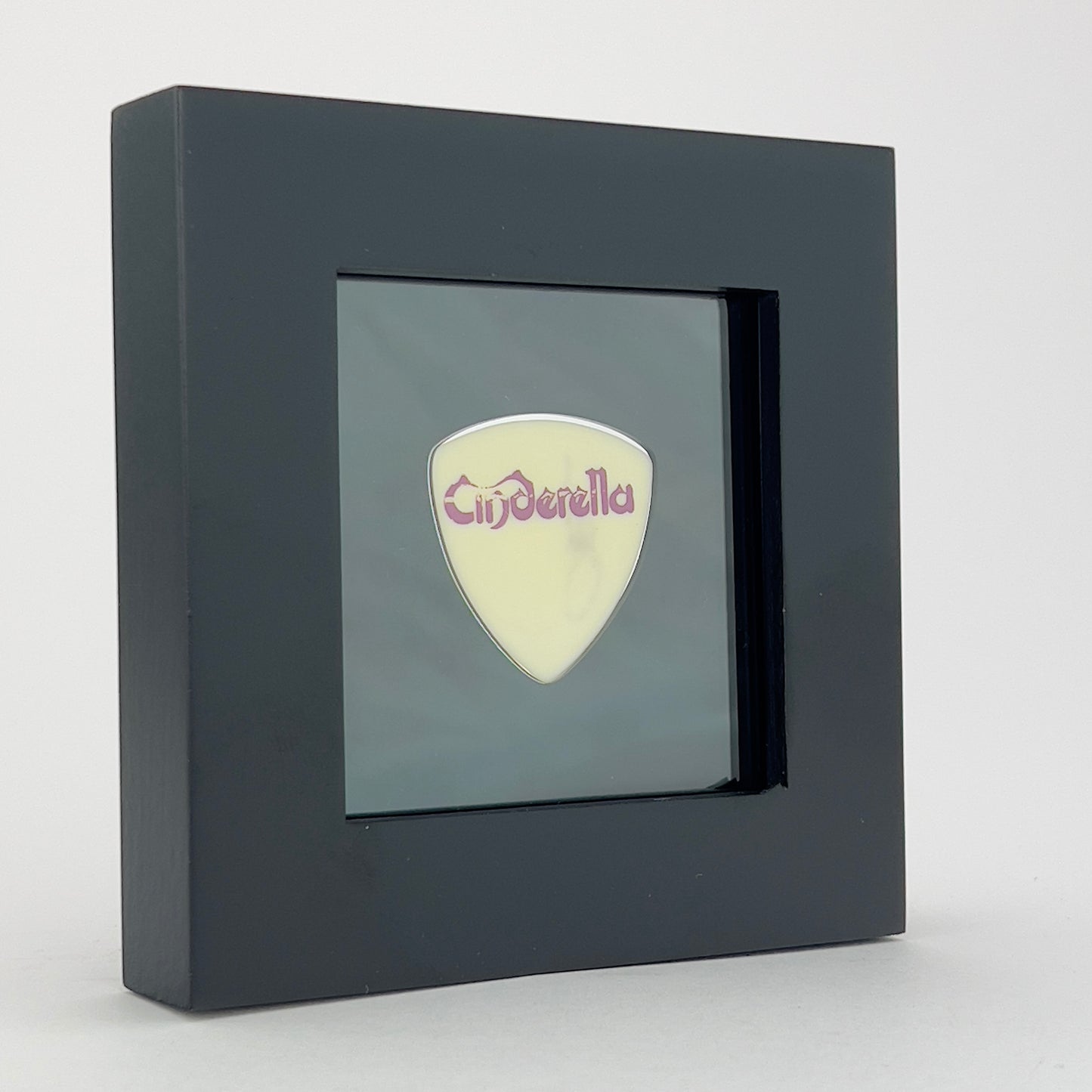 3" x 3" #346 ROUNDED BASS Guitar Pick Display Frame - BLACK