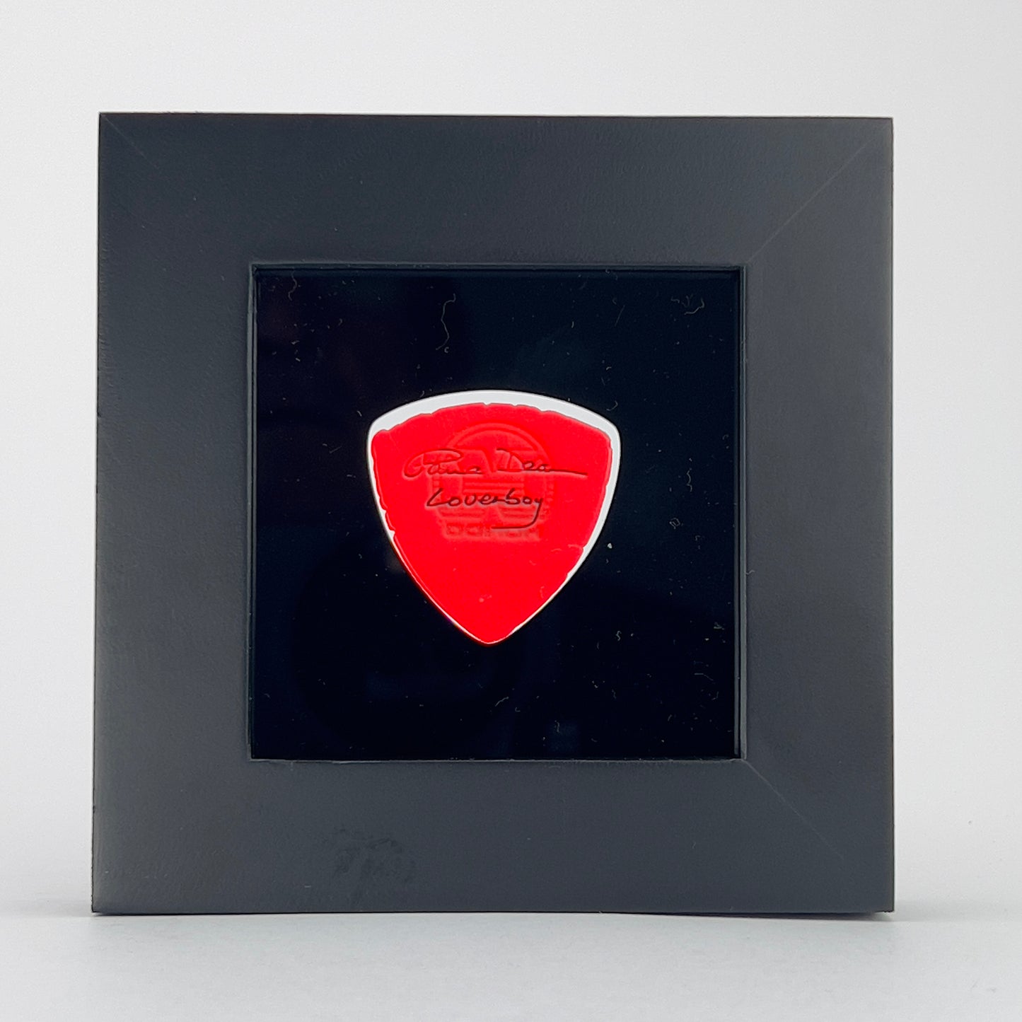 3" x 3" #346 ROUNDED BASS Guitar Pick Display Frame - BLACK