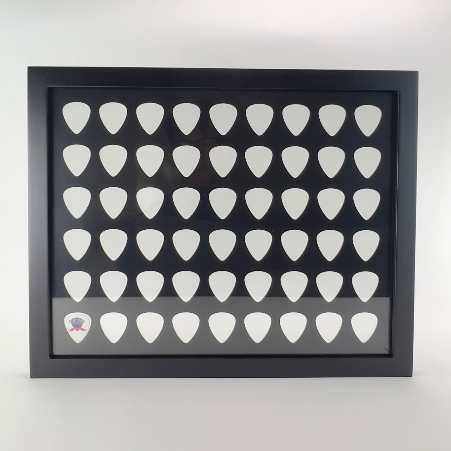 Black 11" x 14" Guitar Pick Display - Holds 54 Picks - FRAME INCLUDED!