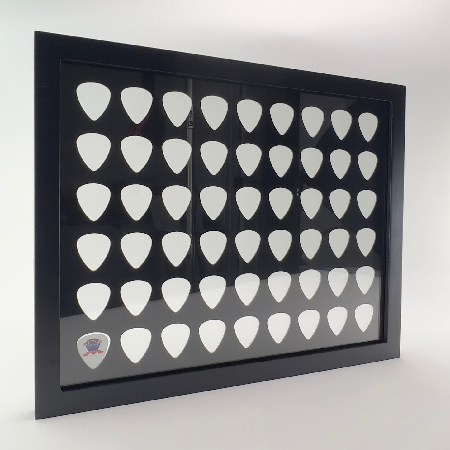 Black 11" x 14" Guitar Pick Display - Holds 54 Picks - FRAME INCLUDED!