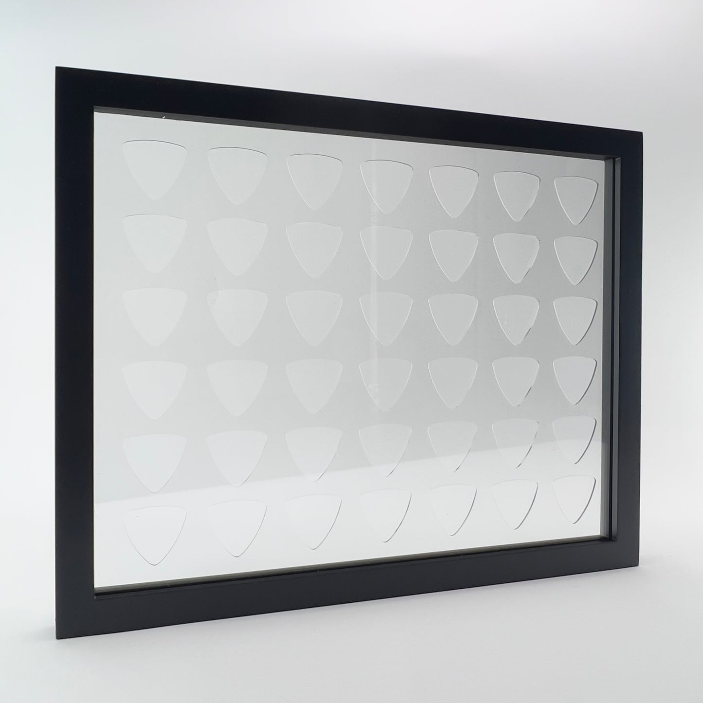 11" x 14" #346 TRIANGLE BASS Guitar Pick Display - CLEAR