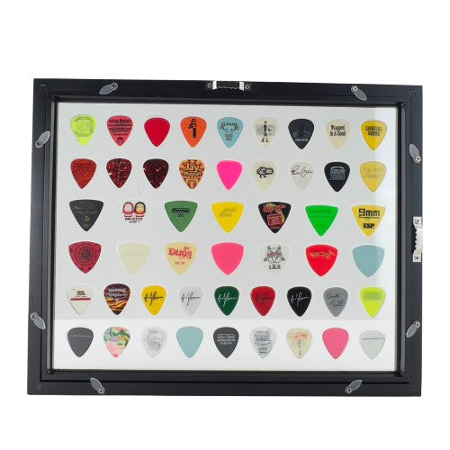 Clear 11" x 14" Guitar Pick Display - Holds 54 Picks - FRAME INCLUDED!