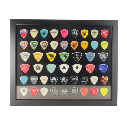 11" x 14" Combination Guitar Pick/Bass Pick Display - BLACK