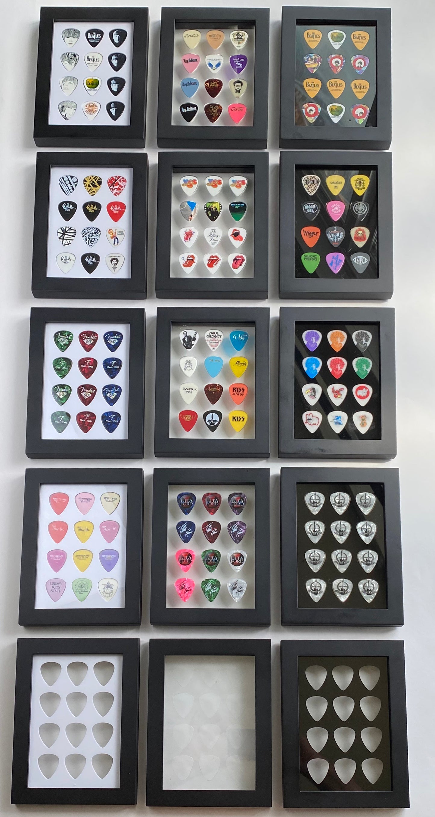 5" x 7" Vertical - Holds 12 Standard Guitar Picks