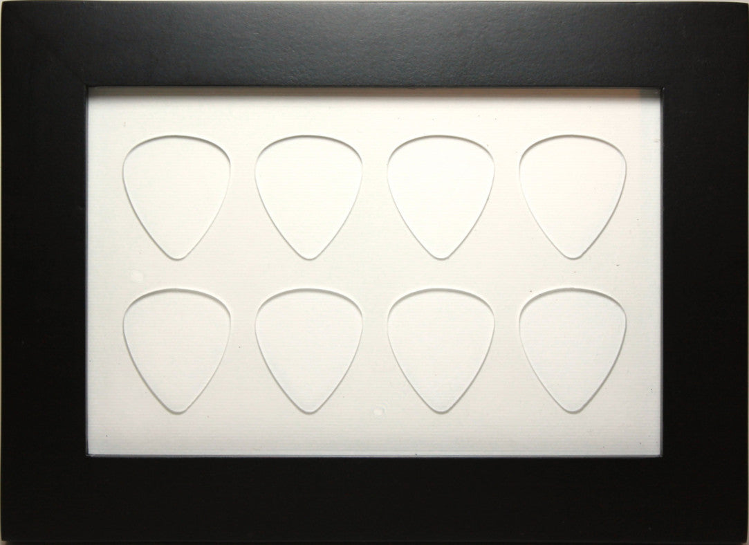 4" x 6" CLEAR Guitar Pick Display - Horizontal - Holds 8  Picks