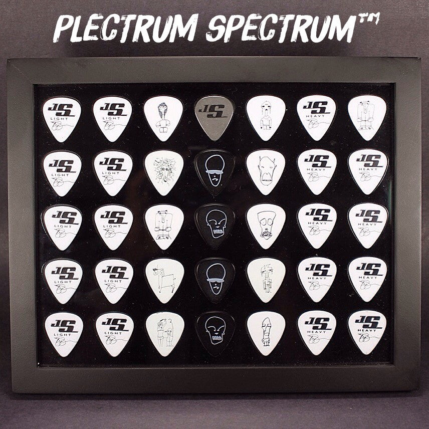 8" x 10" Horizontal Guitar Pick Display Frame - BLACK - Holds 35 Guitar Picks