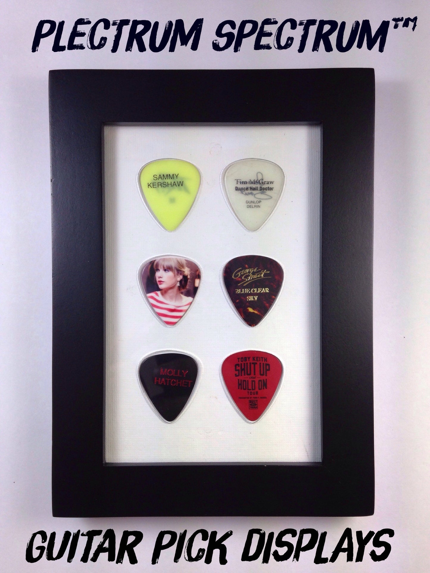 4" x 6" Vertical - Holds 6 Standard Guitar Picks