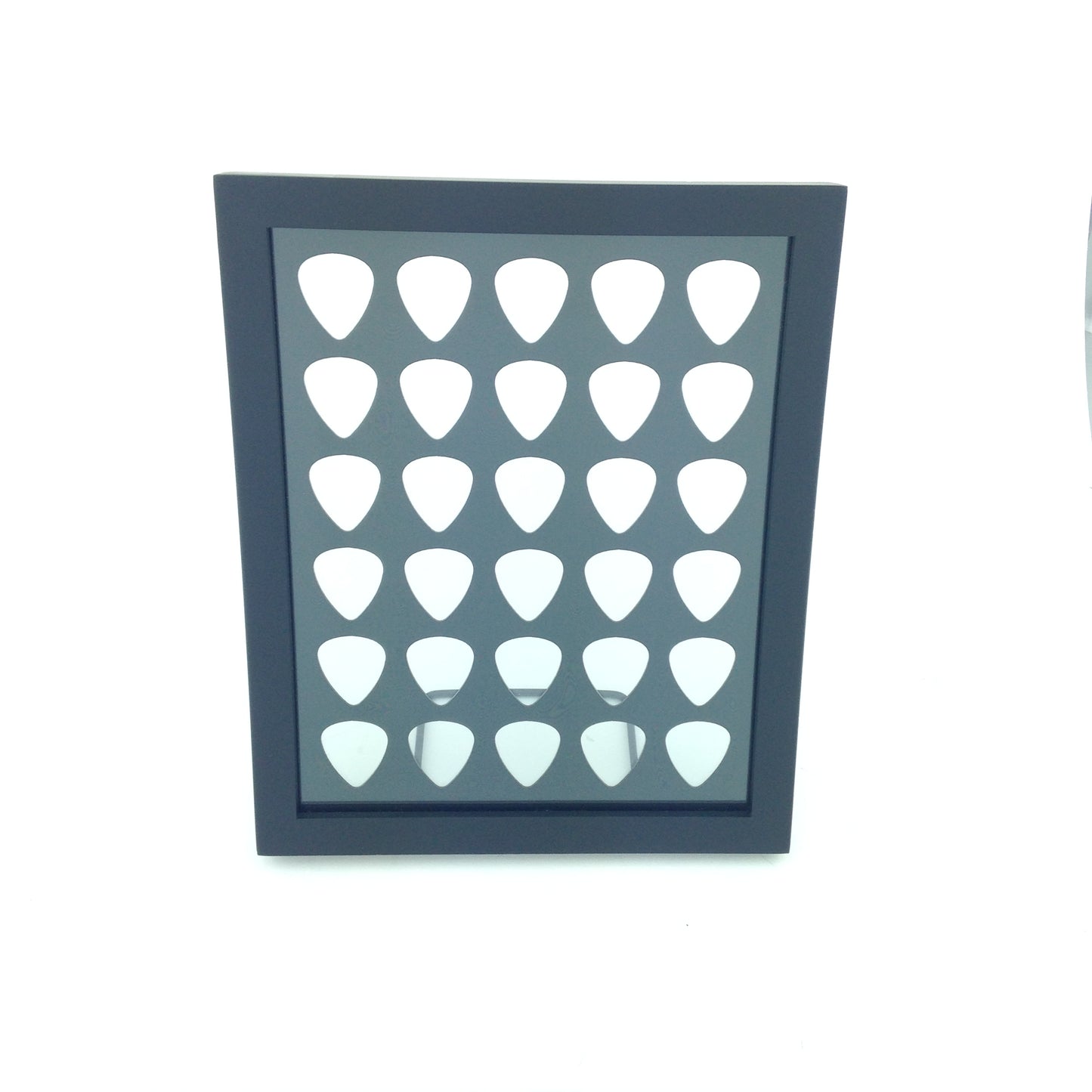 8" x 10" Vertical Guitar Pick Display Frame - BLACK - Holds 30 Guitar Picks