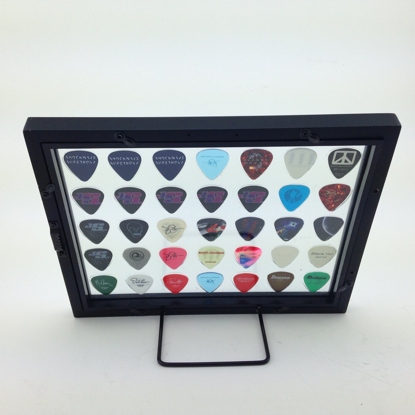 !!!! BEST SELLER !!!!     8" x 10" Horizontal Guitar Pick Display Frame - Clear - Holds 35 Picks