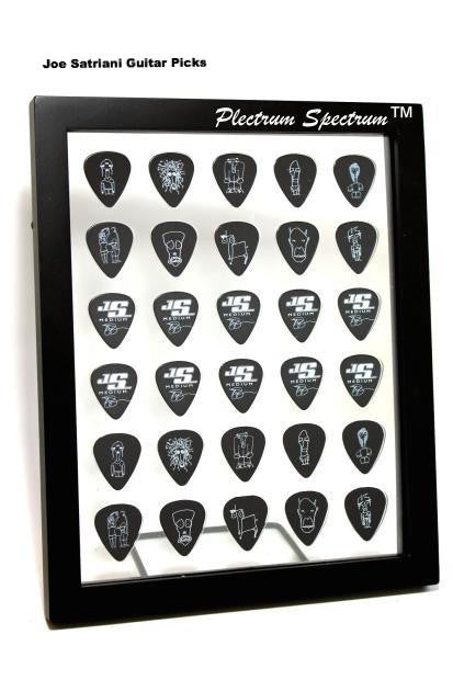 8" x 10" Vertical Guitar Pick Display Frame - CLEAR - Holds 30 Guitar Picks